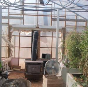 stove greenhouse heating