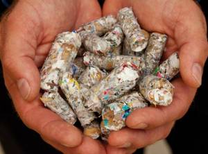 pellets from waste paper