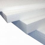 Foam plastic for house insulation