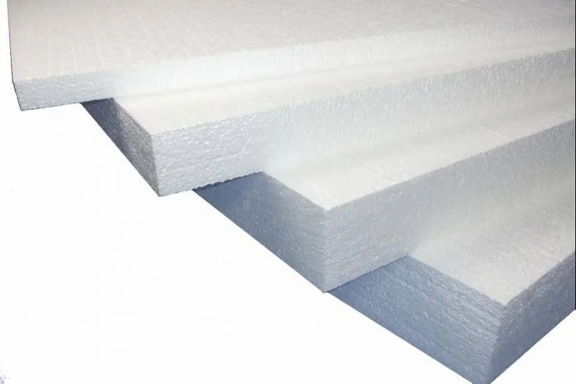 Foam plastic for house insulation
