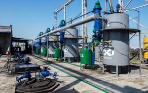 pyrolysis plant for waste processing