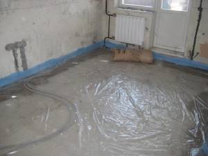 Film floor insulation