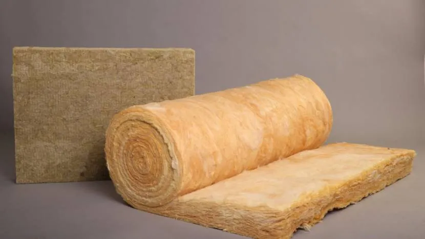 Mineral wool slabs and rolls