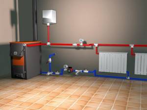 Connecting a heating radiator to a two-pipe system