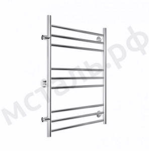 Heated towel rail with external thread on outlets