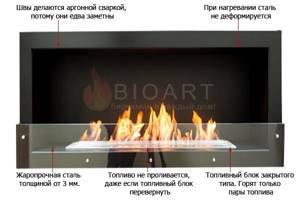 Advantages of BIOART biofireplaces