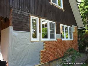 The use of thermal panels for cladding the facades of wooden houses