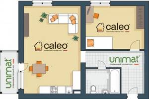 Пример монтажа теплого пола CALEO и UNIMAT в квартире