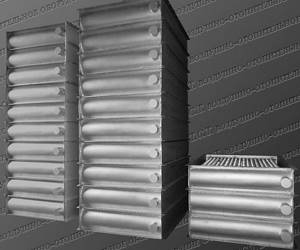 Industrial heaters for assembling air heating sections