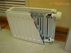 cross-section of radiator