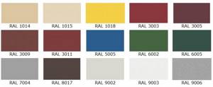 RAL scale (catalog of standard colors)