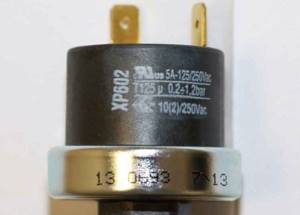 Pressure switch in gas boiler baxi