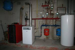 Backup boiler for gas