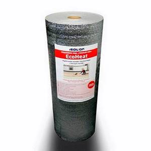 Roll of special underlay for heated floors