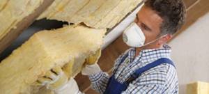 Roof insulation scheme with mineral wool