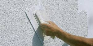 Silicate plaster is made from potassium silicate with the addition of acrylic resins