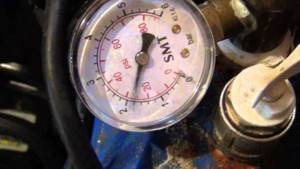 You need to monitor the pressure using a pressure gauge