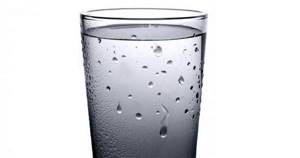 Glass of water with condensation