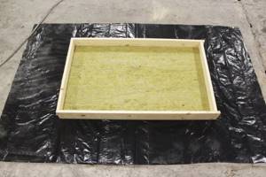 Mineral wool screed, floor soundproofing, experiment