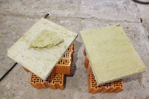 Mineral wool screed, floor soundproofing, experiment