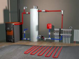 Thermal accumulator for heating