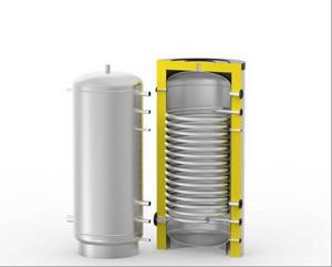 Heat accumulator for solid fuel boiler