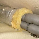 thermal insulation of heating pipes