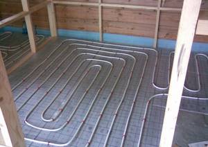 Warm floors on wood without screed