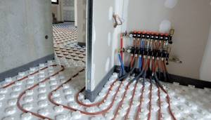 Do-it-yourself warm floor made of metal-plastic pipes