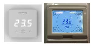 Thermostat for heated floor setting
