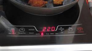 Test of tabletop induction cooker KITFORTKT-102 - what is the voltage?