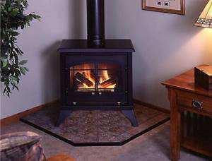 Corner fireplaces are more economical and miniature