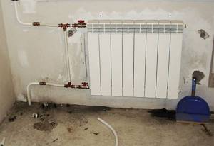 installation of bimetallic heating radiators features