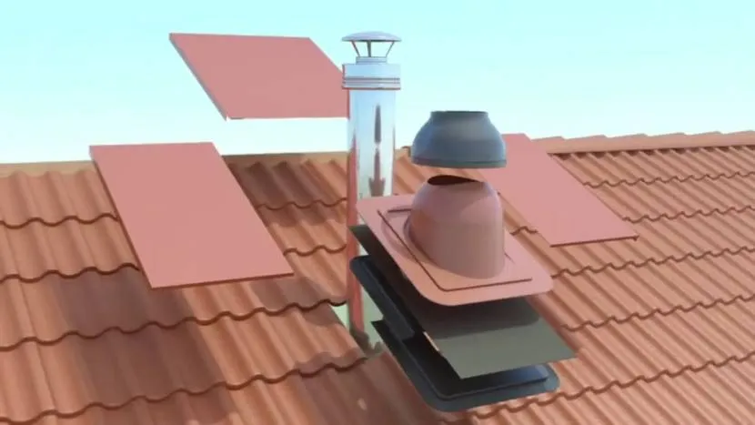 Установка фартука на крыше бани