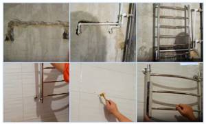 Installing a heated towel rail with your own hands