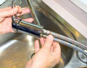 DIY kitchen faucet installation