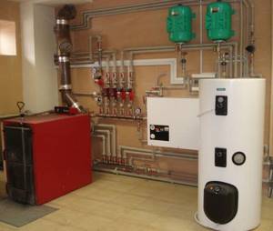 installation of solid fuel heating boilers in a private house