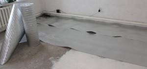 Insulation of the concrete base