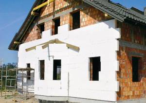 Insulation of facades with foam plastic