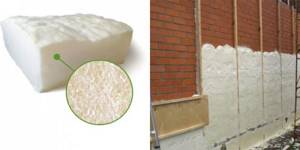 insulation of the foundation with polyurethane foam