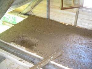Clay insulation: step-by-step instructions