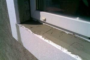 insulation of external slopes with penoplex