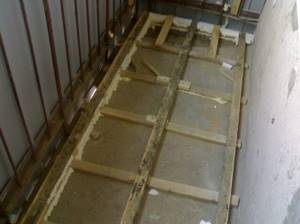 insulation of loggia floor under tiles