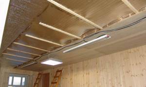 Ceiling insulation with foam insulation