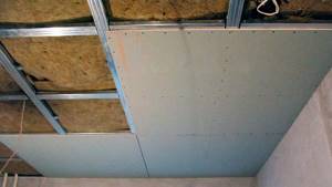insulation of basement ceiling with mineral wool