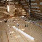 Insulation of the second floor of a wooden house