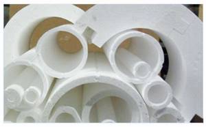 Insulation for polystyrene foam pipes