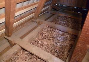 Sawdust insulation