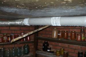 cellar ventilation from sewer pipes