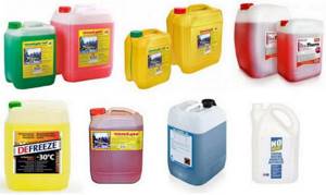 Types of antifreeze for heating systems